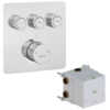3beadca9 d099 4ce7 89d0 26bb9b385062 E.C.A. Termostatik Ankastre Banyo Bataryası - 3 Yollu - On/Off Butonlu